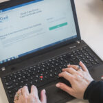 employee on laptop