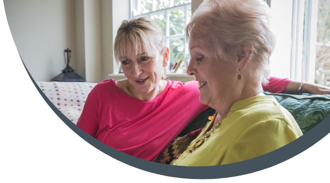 live-in care client and carer banner